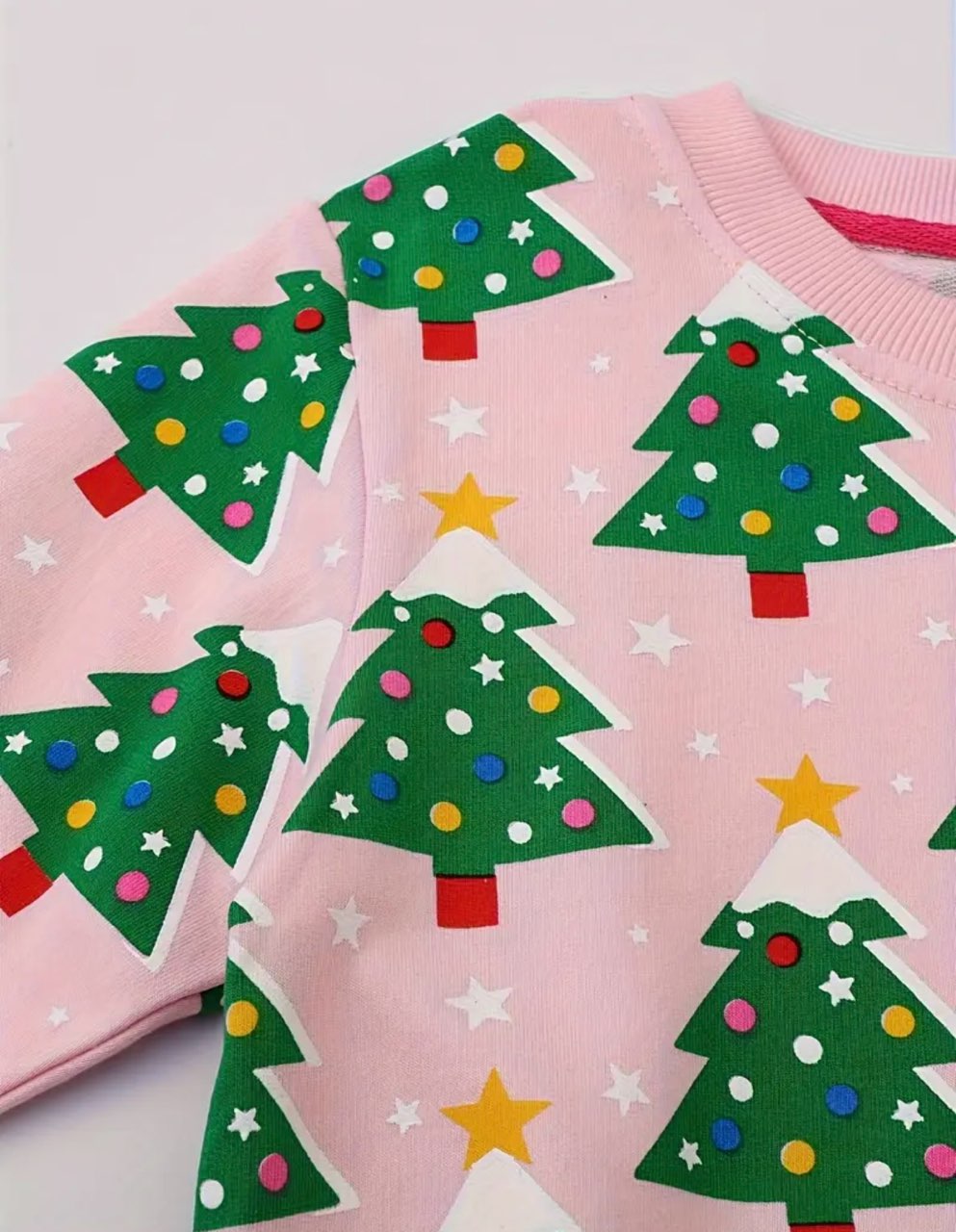 Pink Christmas Tree Sweatshirt