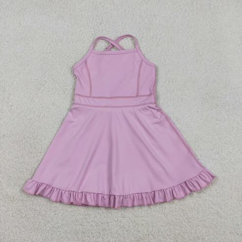 Lavender Cross Back Athletic Dress