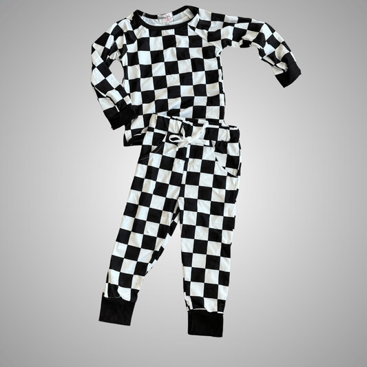 Checkered Jogger Shirt Only