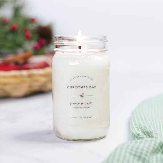 Christmas Day - Soy Wax Mason Jar Candle