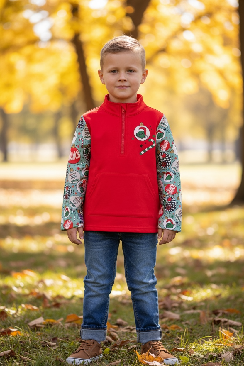 Christmas Printed Pullover