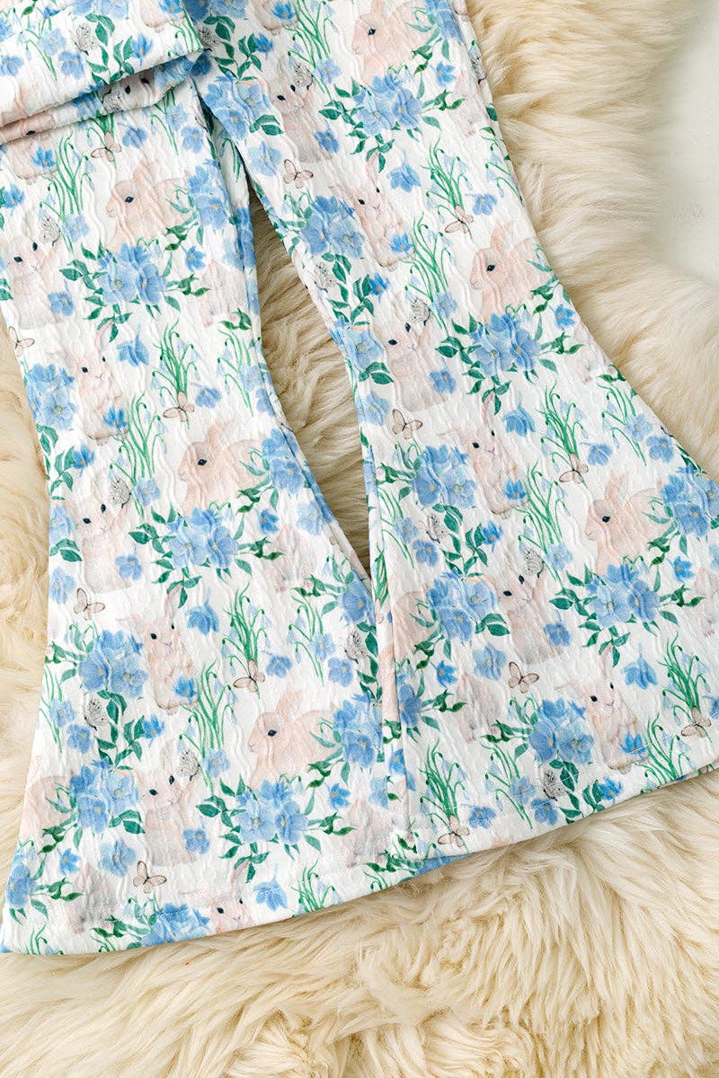 Easter Bunny Printed Girls 2 Piece Set