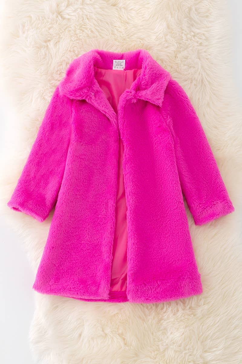 Fuchsia Fur Cardigan