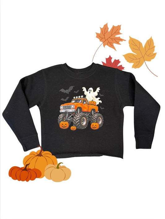Black Halloween Monster Truck Crew