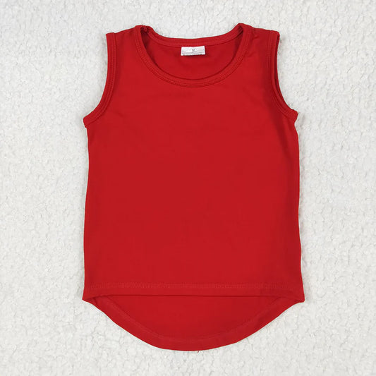 Red Sleeveless Shirt
