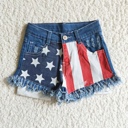 Stars and Stripes Girls Shorts