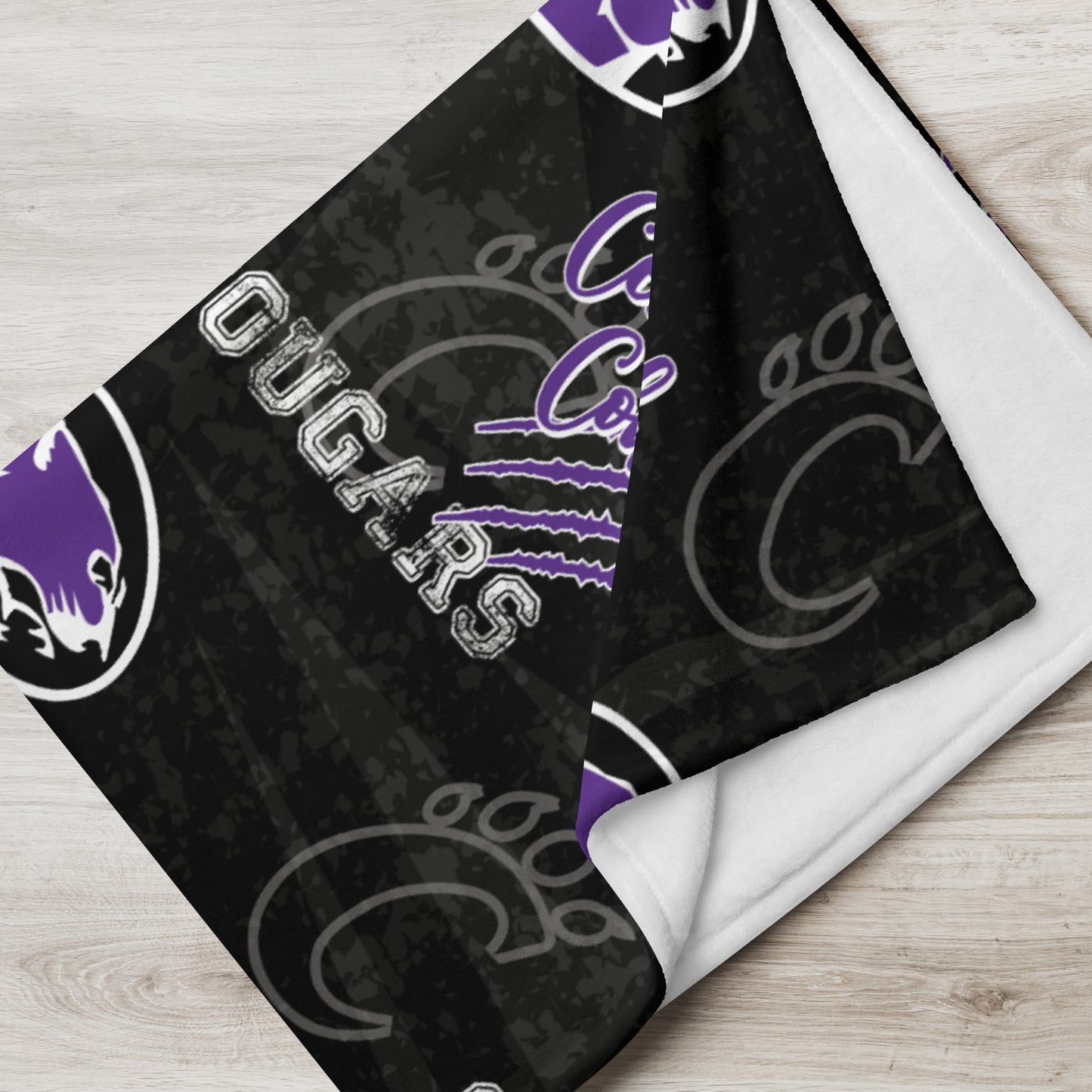 Central Cougars Throw Blanket
