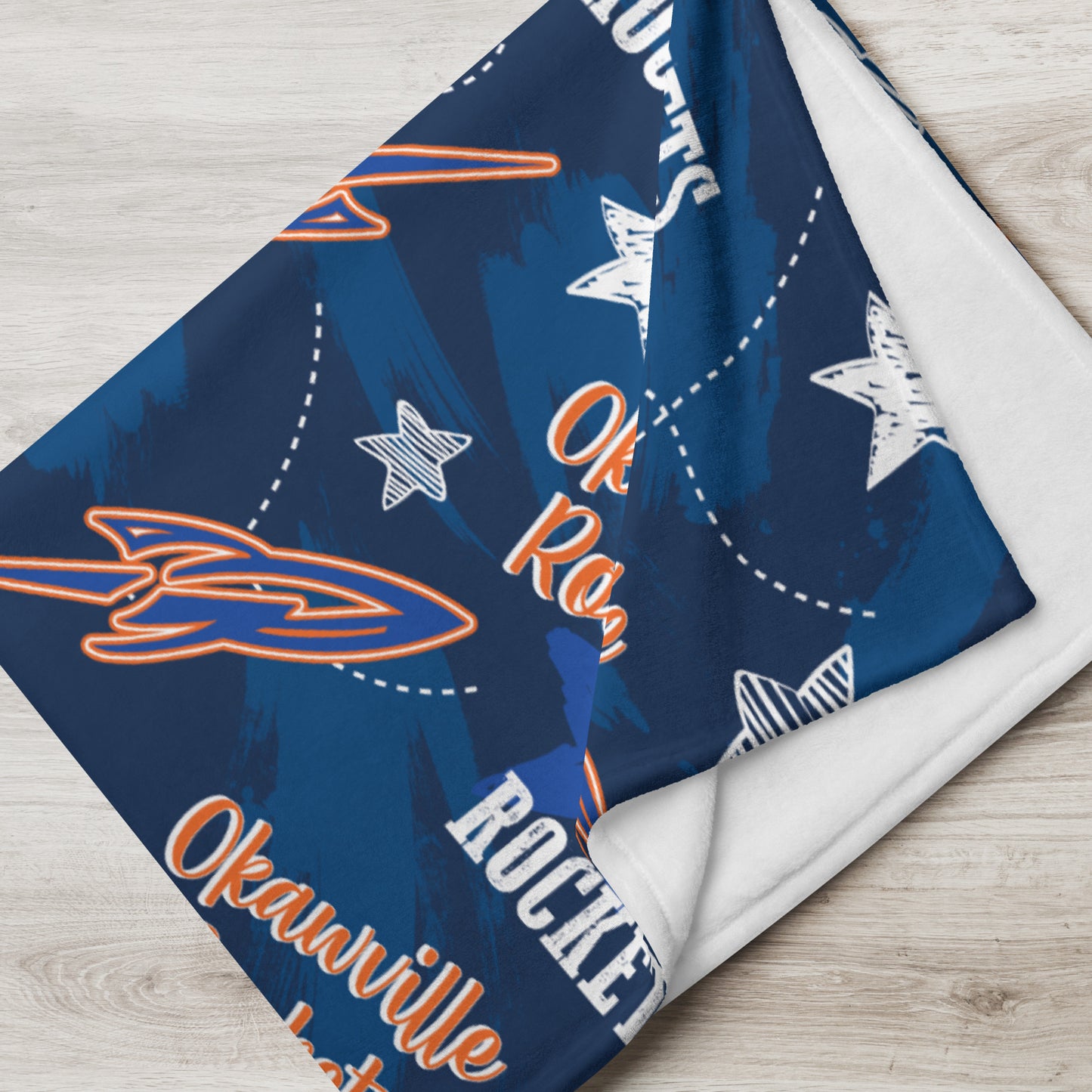 Okawville Rockets Throw Blanket