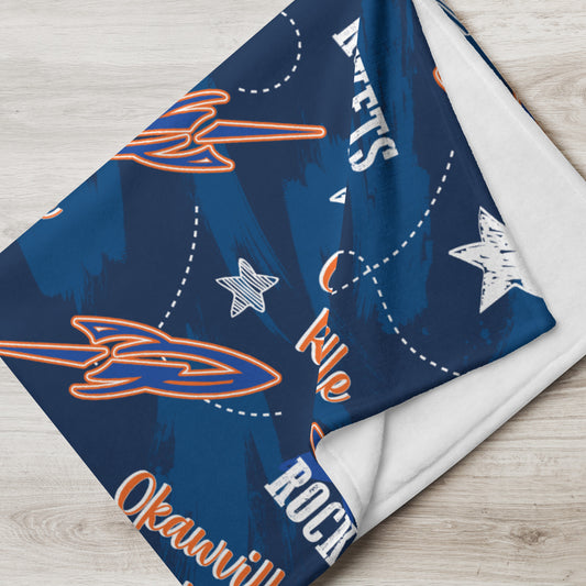 Okawville Rockets Throw Blanket