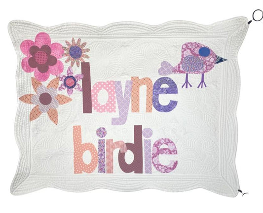 Bird Personalized Baby Quilt