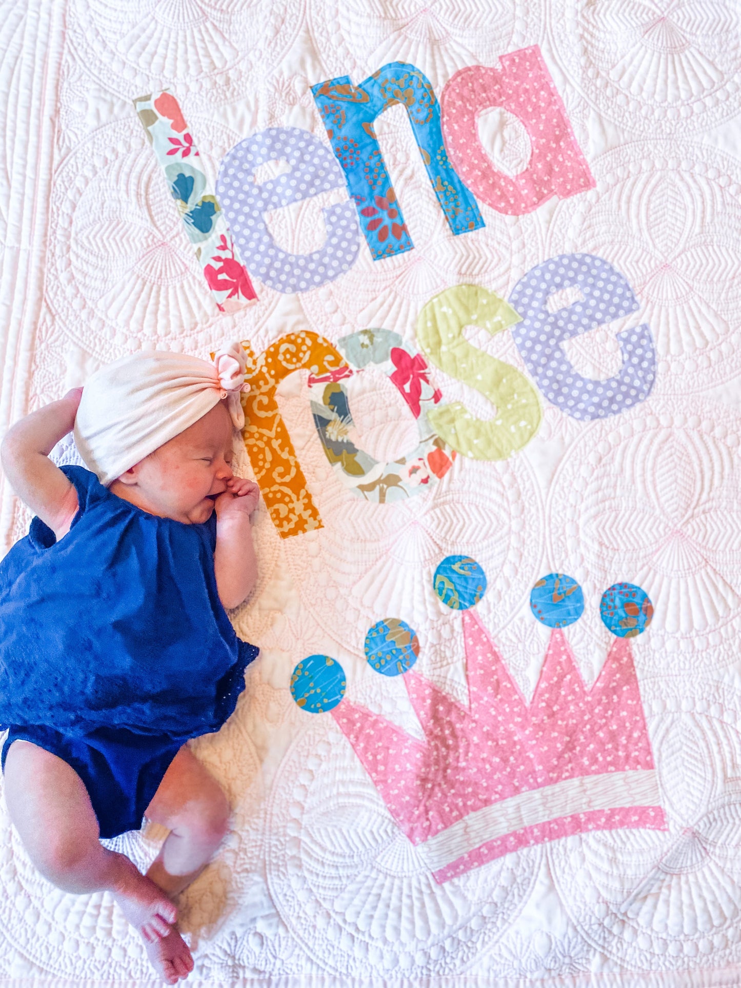 Crown Princess Personalized Name Quilt