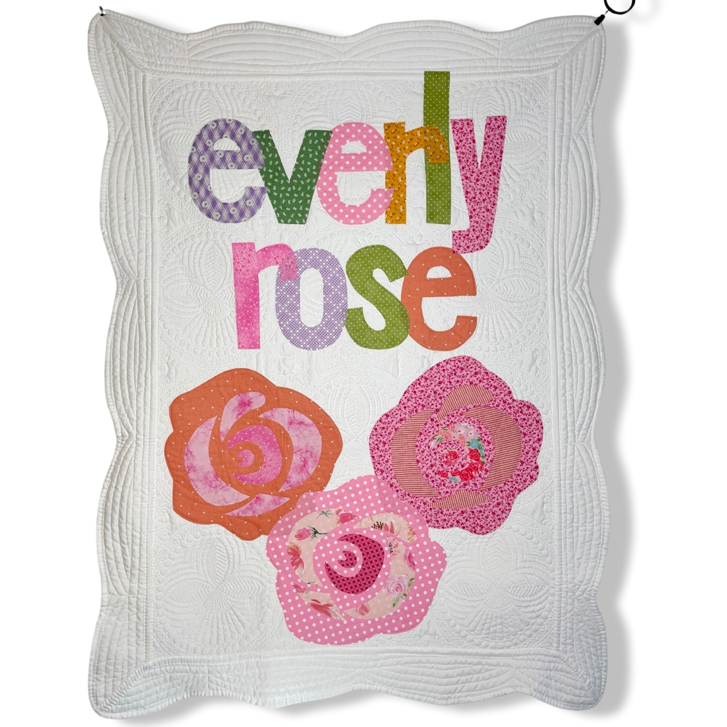 Rose Personalized Baby Quilt